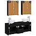 Set di mobili per il bagno 5 pcs Rovere Nero - Foto miniatura 8