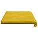 Cuscino per panchina Velluto Giallo Profondità 35 cm - Foto miniatura 6