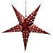 Lanterna Di Carta Da Appendere A Forma Di Stella Colore Rosso 75 Cm Europalms - Foto miniatura 1