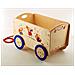 Carretto In Legno Trainabile Porta Oggetti E Giochi Per Bambini. Decoro Animali Musicisti. - Foto miniatura 1