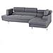 Divano Angolare Moderno In Tessuto Grigio Norrea - Foto miniatura 27