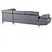 Divano Angolare Moderno In Tessuto Grigio Norrea - Foto miniatura 30