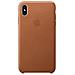 Cover Posteriore in Pelle per IPhone XS Max Colore Marrone - Foto miniatura 1