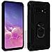 Cover Galaxy S10e Bi-materia Rigida Morbida Anello Magnetico Stand Nero - Foto miniatura 1