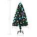 Albero di Natale Preilluminato con Supporto 120 cm Fibra Ottica - Foto miniatura 5