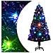 Albero di Natale Preilluminato con Supporto 120 cm Fibra Ottica - Foto miniatura 1