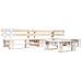 Set Divani da Giardino su Pallet 4 pz in Legno Bianco - Foto miniatura 1