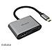 Akasa Usb Typ C 2-in-1 Display-adapter - Silber - Digital/daten - Digital/display/video Schnittstellenkarte/adapter Hdmi - Foto miniatura 2