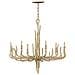 Lampadario A 6 Luci Finitura Oro, Attacco E14 - Foto miniatura 1