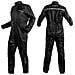 Tuta Impermeabile Moto Anti Pioggia Antiacqua Cerata Completo Scooter Nero L - Foto miniatura 2