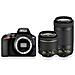 D3500 Kit schwarz + AF-P 18-55 VR + AF-P 70-300 VR - Foto miniatura 3
