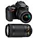 D3500 Kit schwarz + AF-P 18-55 VR + AF-P 70-300 VR - Foto miniatura 20