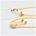 Catena Di Telefoni Cellulari Compatibile Con Asus Zenfone 3 (5,2"" Zoll) In Crema Beige - Coperchio Protettivo In Silicone Con Anelli D'argento, Cinturino In Corda E Custodia Staccabile - Foto miniatura 4