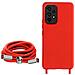 Cover Semirigida Per Samsung Galaxy A33 5g Cordino Nylon Intrecciato 80 Cm Rossa - Foto miniatura 5
