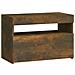 Comodino con Luci LED Rovere Fumo 60x35x40 cm - Foto miniatura 7