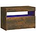 Comodino con Luci LED Rovere Fumo 60x35x40 cm - Foto miniatura 1