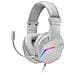 MH122 Cuffia Gaming Stereo Padiglione Auricolare Cablato con Microfono Integrato Colore Bianco - Foto miniatura 1