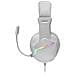 MH122 Cuffia Gaming Stereo Padiglione Auricolare Cablato con Microfono Integrato Colore Bianco - Foto miniatura 3