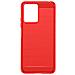 Cover Xiaomi Redmi Note 12 5g / 4g Bumper Carbonio Effetto Spazzolato Rossa - Foto miniatura 5