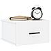 Comodino A Muro Bianco 35x35x20 Cm - Foto miniatura 3