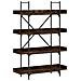 Libreria 4 Ripiani Rovere Fumo 100x33x145,5cm Legno Multistrato - Foto miniatura 2