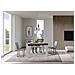 Tavolo Allungabile 90x130/390 Cm Naxy Mix Piano Bianco Frassino - Gambe Noce - Noce /bianco Frassino - Foto miniatura 4