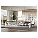 Tavolo Allungabile 90x130/390 Cm Naxy Mix Piano Bianco Frassino - Gambe Noce - Noce /bianco Frassino - Foto miniatura 6