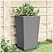 Fioriere Da Giardino 2 Pz Grigio Chiaro 32,5x32,5x57 Cm In Pp - Foto miniatura 1