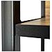 Scaffale stile loft con ripiani in legno, 6 ripiani, 40x32x192 cm, Colore Nero e Quarcia Artisan - Foto miniatura 5