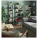 Scaffale stile loft con ripiani in legno, 6 ripiani, 40x32x192 cm, Colore Nero e Quarcia Artisan - Foto miniatura 8