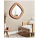 Specchio Epiry 79 Cm 80 Cm Bouclé Marrone Chiaro - Foto miniatura 1