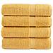 Asciugamani da Doccia SOLUND 4 pz Oro 70x140 cm 600gsm - Foto miniatura 1