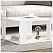 Tavolino Da Salotto Bianco 51,5x51,5x30 Cm In Legno Multistrato - Foto miniatura 1