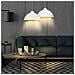 Set 2 Lampadari Sospensione Moderno Design Industriale Lampada Metallo Bianc Oro - Foto miniatura 2