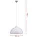 Set 2 Lampadari Sospensione Moderno Design Industriale Lampada Metallo Bianc Oro - Foto miniatura 3