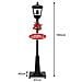 Lampione Natale Con Luce Led Scena Natalizia Motorizzata Neve Musica 180 Cm Nero - Foto miniatura 3