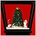 Lampione Natale Con Luce Led Scena Natalizia Motorizzata Neve Musica 180 Cm Nero - Foto miniatura 4