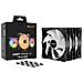 Ventola PC LIGHT WINGS LX Diametro 12 cm Colore Nero 3 pz - Foto miniatura 5