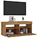 Mobile Porta TV con LED Artigianale 90x35x40 cm Multistrato - Foto miniatura 6