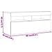 Mobile Porta TV con LED Artigianale 90x35x40 cm Multistrato - Foto miniatura 9