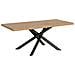 Tavolo Fisso 90x180 Cm Vindral Scortecciato Rovere Gambe Antracite - Foto miniatura 1
