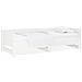 Lusso Casadino -  Dormeuse Estraibile Bianca Legno Massello Di Pino 2x(80x200) Cm - Foto miniatura 1
