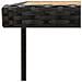 Lusso Casadino -  Tavolo Giardino Nero 109x107x74 Cm Polyrattan E Massello Acacia - Foto miniatura 5