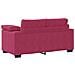 Set di Divani 3 pz con Cuscini Rosso Vino in Velluto - Foto miniatura 8