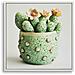 Stampa Su Tela Con Cornice Cactus 2 - Multicolore - Legno - 40x2,8x40 Cm - Foto miniatura 1