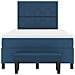 Letto Box Spring con Materasso e Panchina Blu 120x190 cm Tessuto - Foto miniatura 9