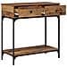 Tavolo Console Legno Vecchio 75x34.5x75 cm Legno Ingegnerizzato - Foto miniatura 4