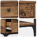 Tavolo Console Legno Vecchio 75x34.5x75 cm Legno Ingegnerizzato - Foto miniatura 8