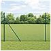 Recinzione Esagonale  Verde 1,5x10 m Acciaio, Paletti per Recinzione  7 pz Verde Ø32 mm 200 cm Acciaio Zincato - Foto miniatura 2