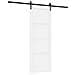 Porta Scorrevole con Set di Accessori 'ORKDAL'Bianco Legno Massello di Pino - Foto miniatura 1